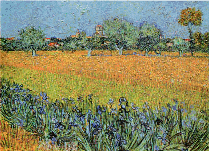 Vincent Van Gogh View of Arles With Iris